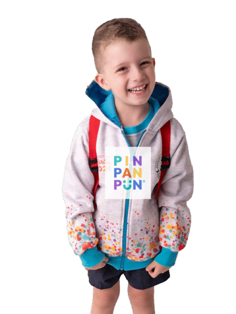Campera de Egresados Jardín Manchas y Personajes | Pinpanpun