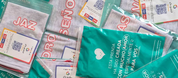Prendas personalizadas empaquetadas, compartidas por Nahir